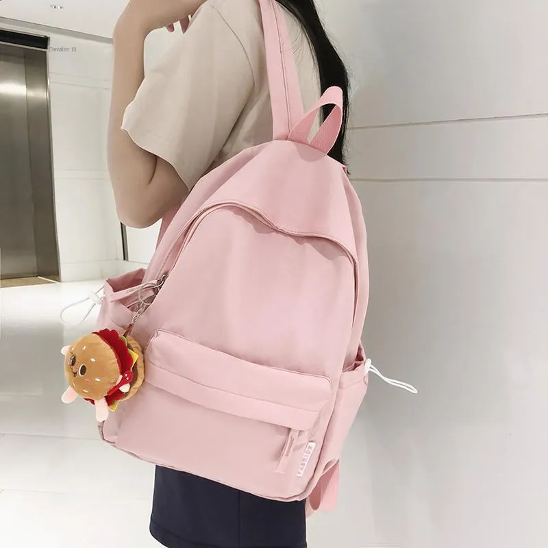 BUBM Nylon Backpack Unisex Multicolor-7