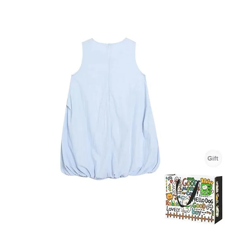 BVODE Sleeveless Dresses Women's Light Blue Shopping Bag-1