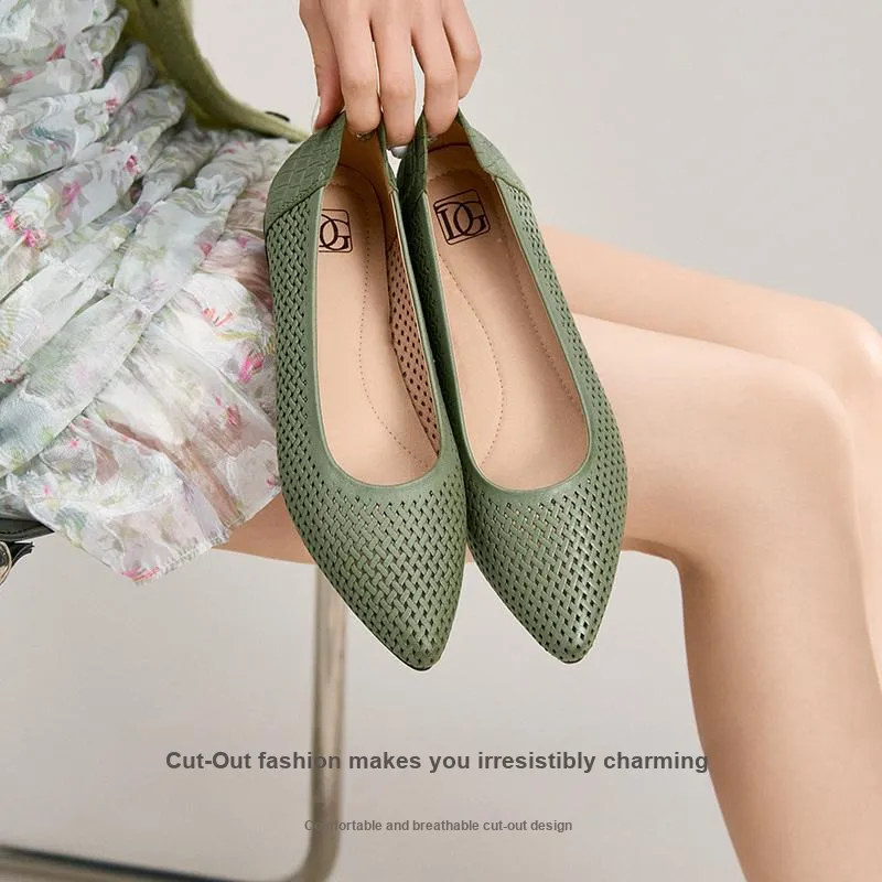 DG Women's Casual Shoes Women's Green/Ecru-5