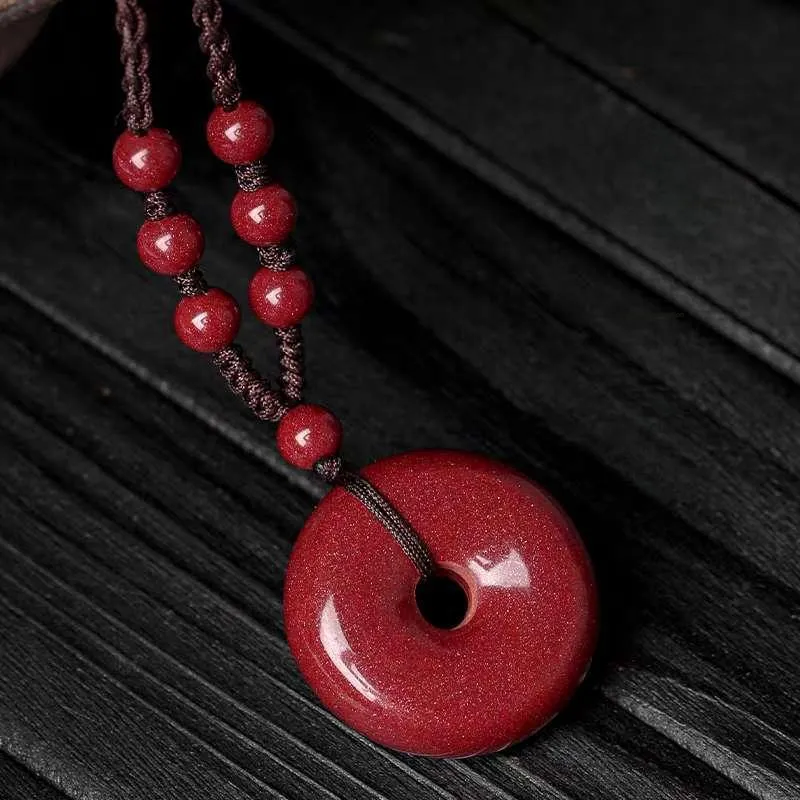 JUNWEN Cinnabar Necklaces Unisex-8