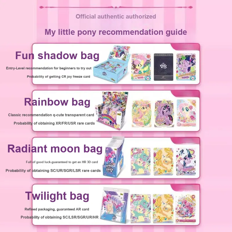 KAYOU Twilight Sparkle Paulie The Pony Huiyue Pack 6 Bullets IP/Anime Cards 18 Packs/box-3