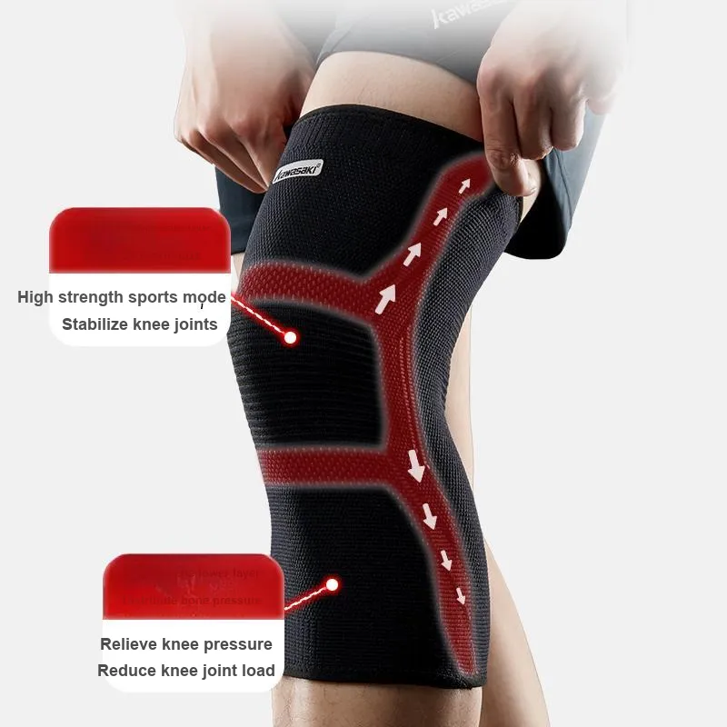 Kawasaki Running, Cycling, Basketball Unisex Elastane, Polyamide, Polyester Knee Pads-16