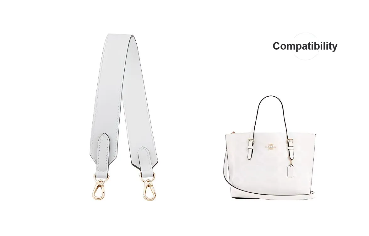 Lan Bao Fan Artificial Leather Shoulder Bag Replacement Strap Single Purchase Women's White Black