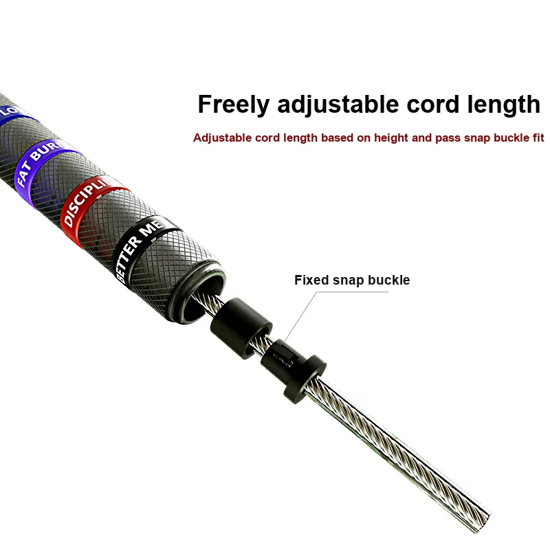 MOGOLD Jump Ropes PVC Physical Fitness Training Unisex 3m Steel Wire Cord Exam-38