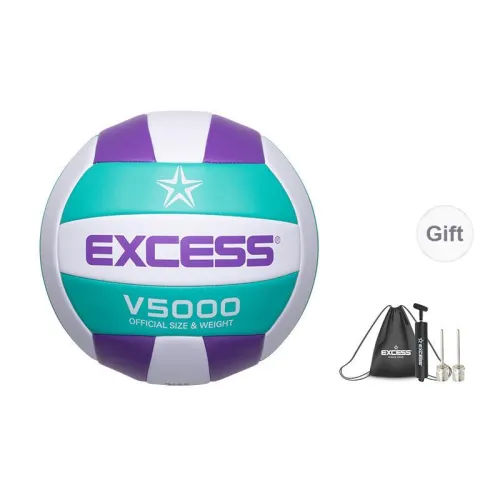 EXCESS PVC Size 5 Ball Volleyball Unisex Purple Green White
