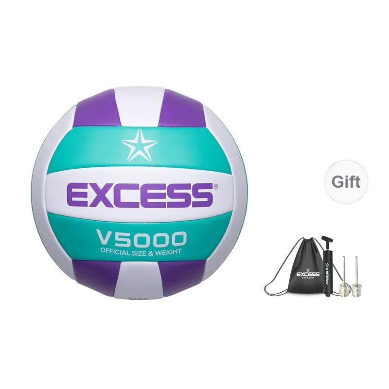 EXCESS PVC Size 5 Ball Volleyball Unisex Purple Green White-0