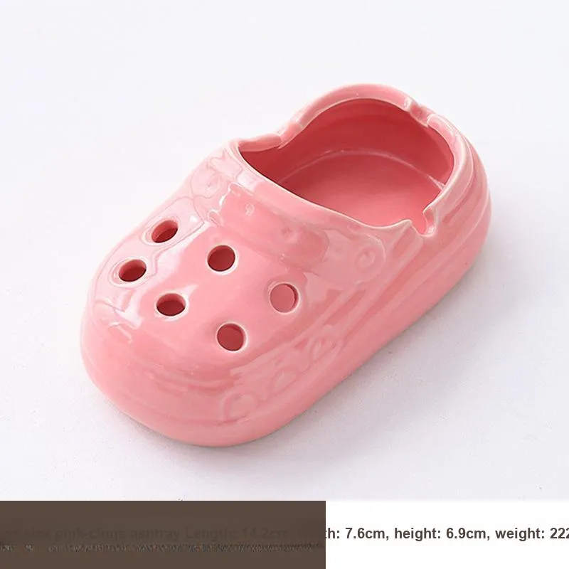 KERPA Creative Clogs Styling Ashtray, Home Living Room Tea Table Accessories, Small Storage Ornament, One Size-1
