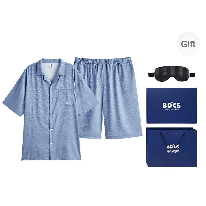 Peninsula City Pajama Set Men's Dark Coffee-8