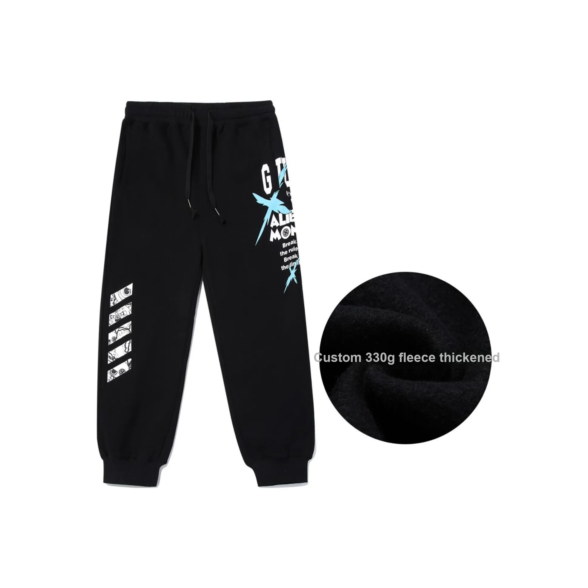 Guuka Вязаные тренировочные брюки мужские черные