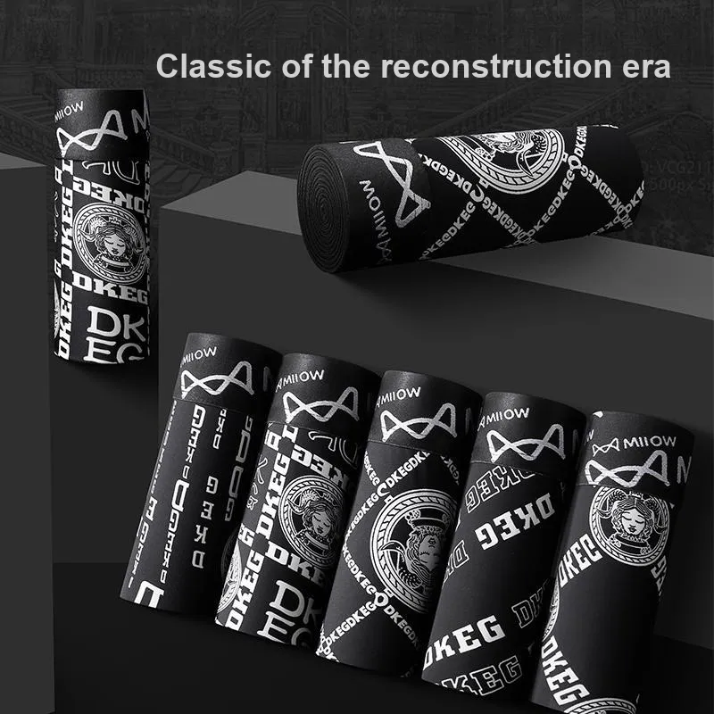 MIIOW Trendy Party Collection Cooling Summer Collection Underpants Men's Shopping Bag 3 Pack