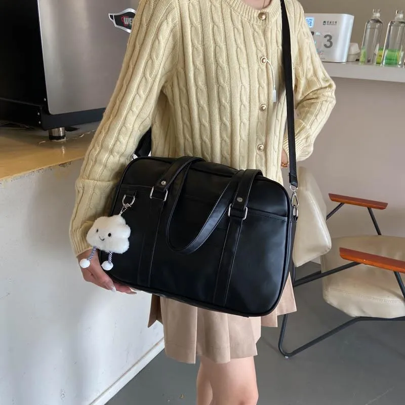 RUIPAI PU Shoulder Bag, Handbag Regular Women's Black/White/Brown-4