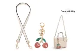 [Underarm]Chalk White+Pink Crystal Cherry Pendant