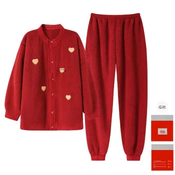 GOSO Pajama Set Men's Gift Box Set Red