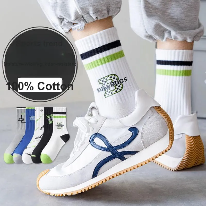 LUOLIAN Mid Calf Socks Men's 5 Pack-16