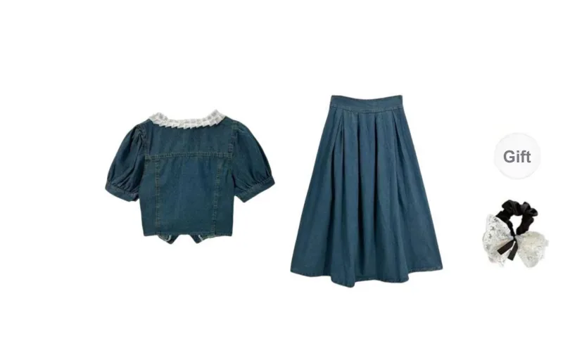PAVEA Two Piece Skirt Sets Women's-1