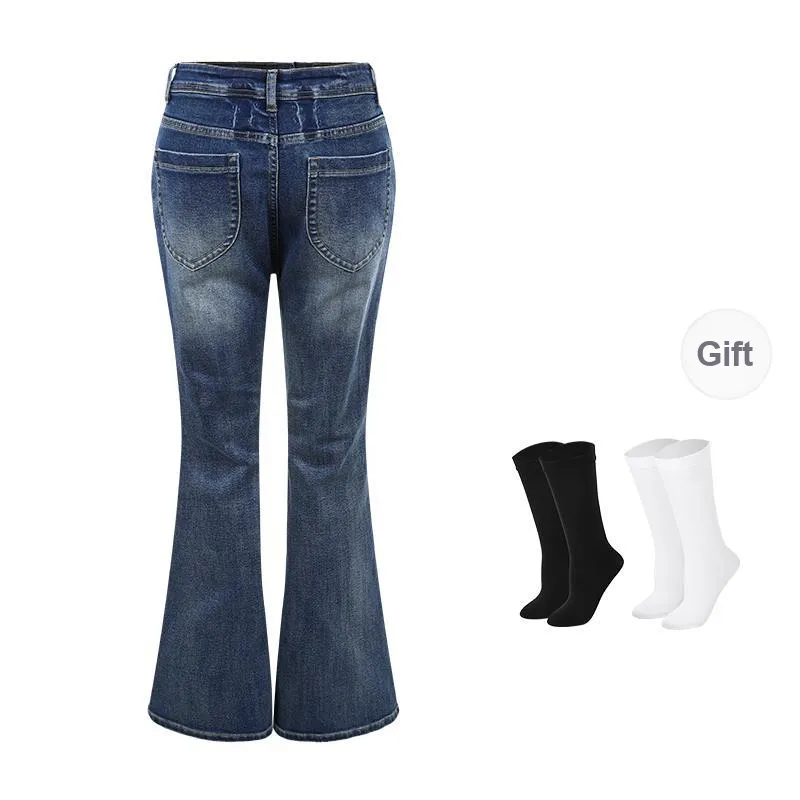 BSEVENI Jeans Women's Blue-1