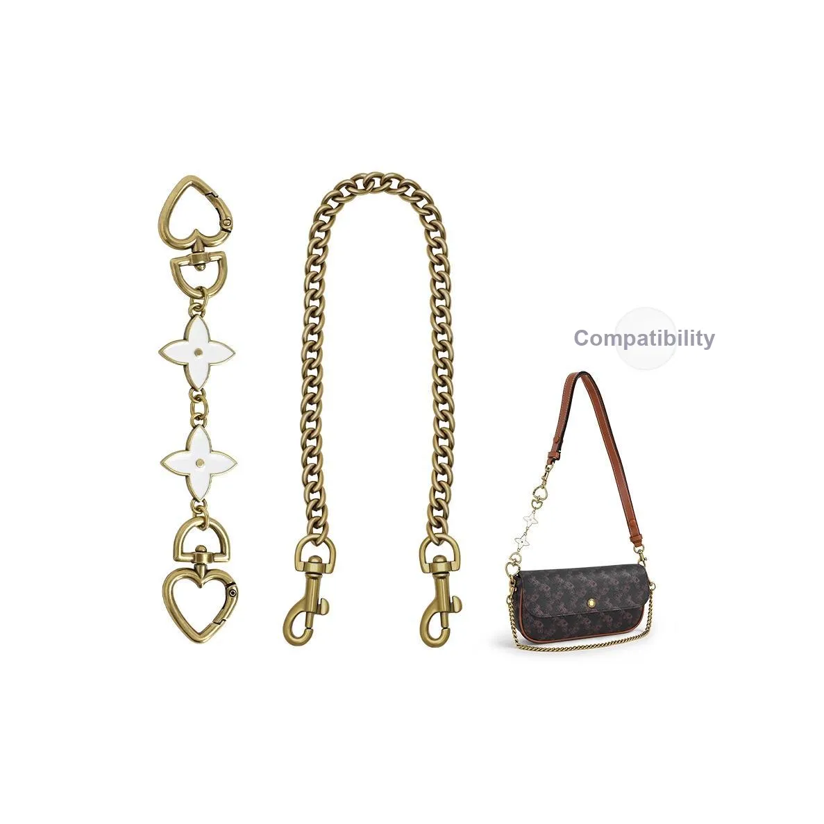 Lan Bao Fan Металл Сплав Сумка Аксессуар Унисекс Античное Золото