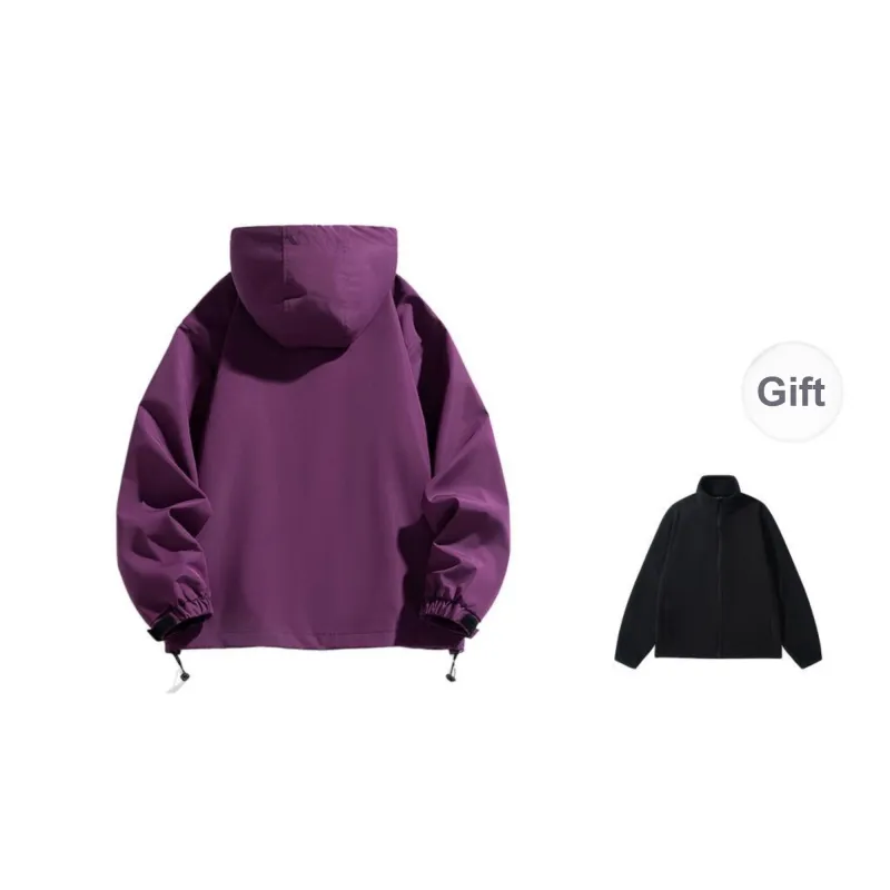 ROBINHOOD Water Resistant Windproof Breathable Warm Water Repellent Windbreaker Jacket Unisex-19