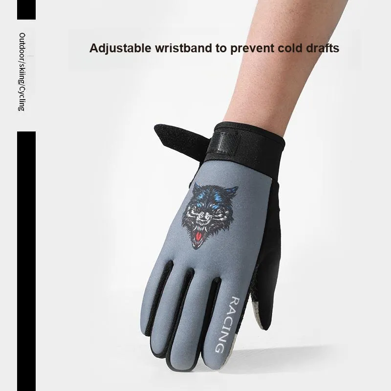 NANJIREN Thickened Warm Gloves Men's-6
