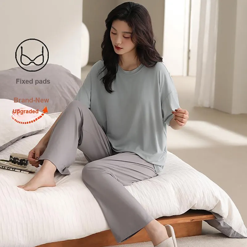 MADALLO Pajama Set Women's Dusty Blue-2