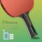 [Professional]Long Handle Shakehand Grip*2+Original Thickened Racket Bag+3 Pcs Competition Exclusive Balls