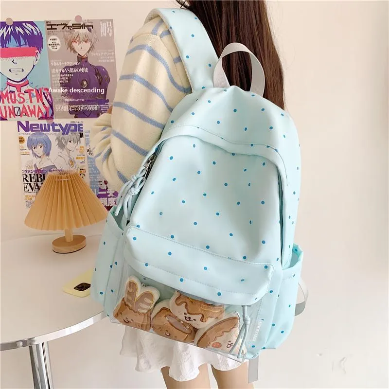 BAODIDAISHU Oxford Backpack Regular Women's White/Yellow/Black/Pink/Blue-30