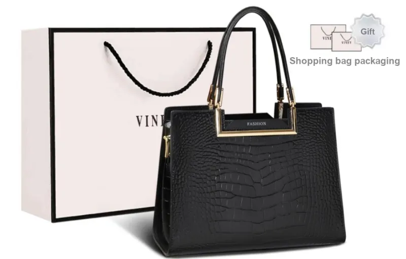 VINEY Cow Leather Crossbody Bag Shoulder Bag Mom Bag Large Size Women's Burgundy/Black-5