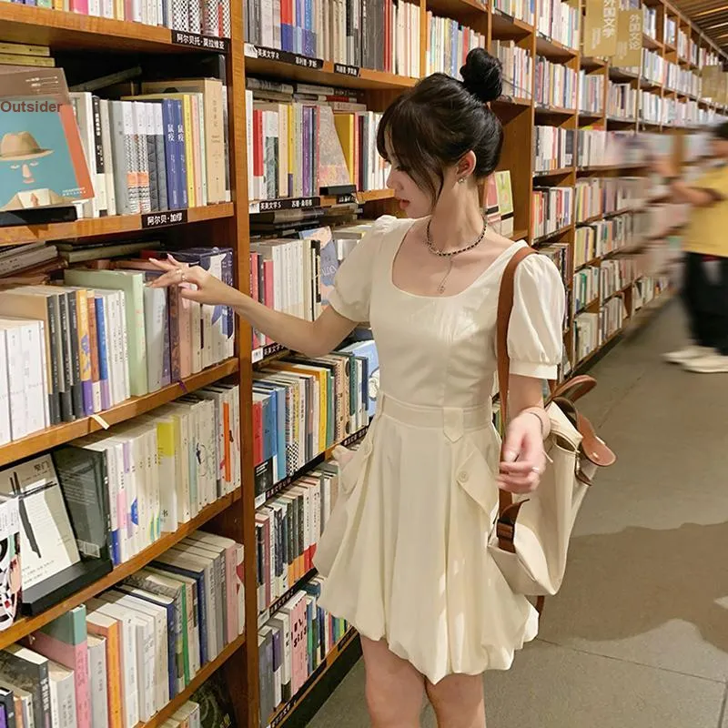 Mu Xiao Xin Short Sleeved Dress Women's-8