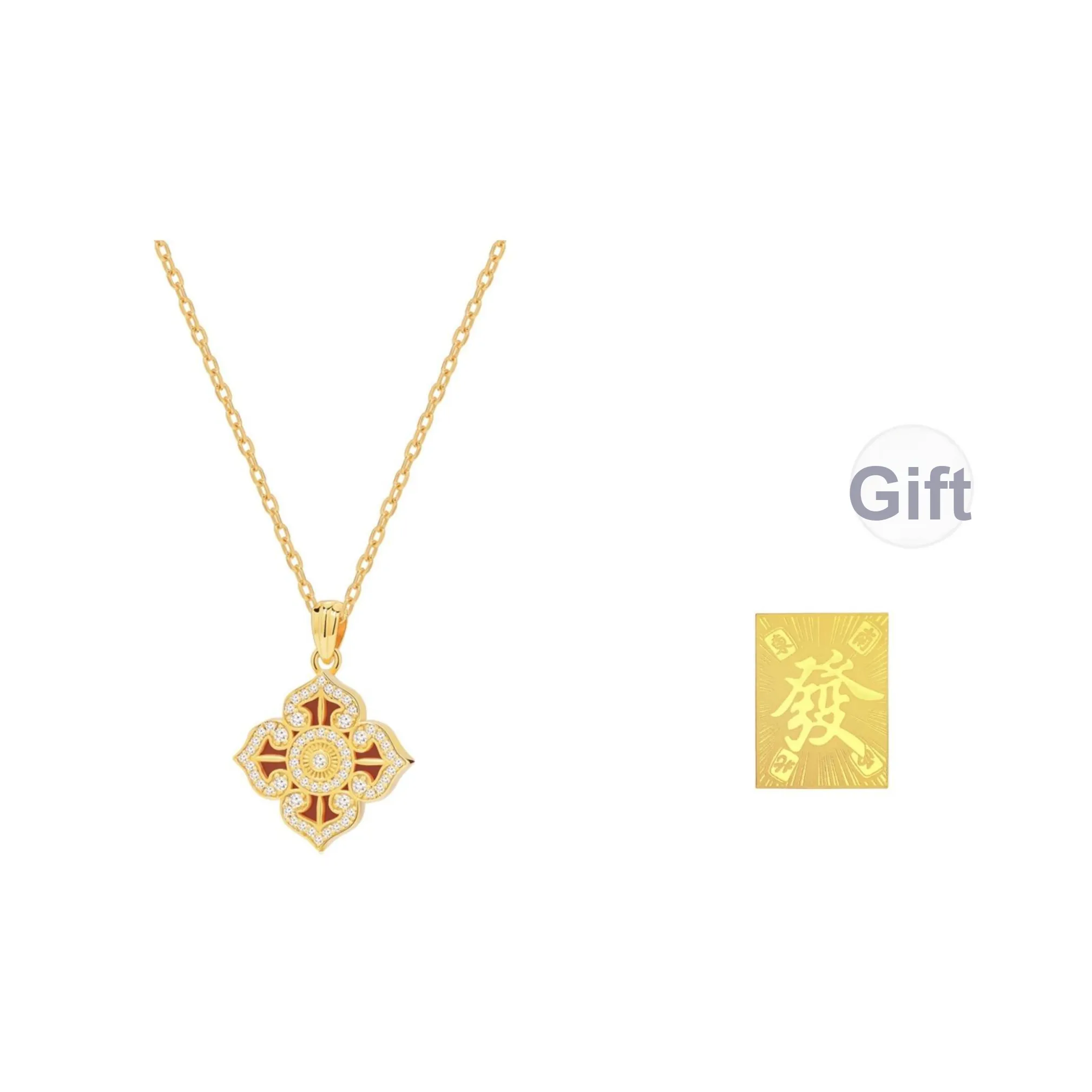 SHANRUI 18К Золото Покрытие Медные Ожерелья Женские