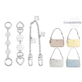 Silver Three-Piece Set[Camellia+Cherry Blossom+Decorative Chain 35cm]