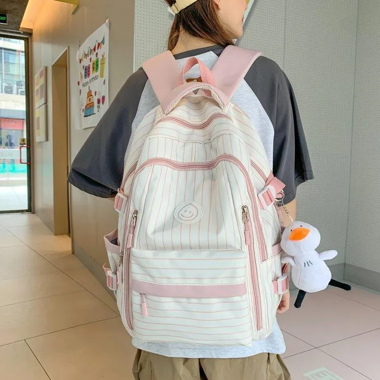 S.REPHEN Nylon Backpack Laptop Bags Backpacks Regular Women's Pink-11