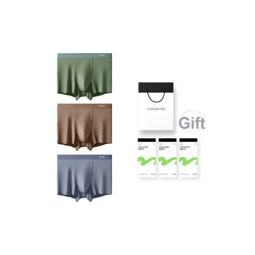 Clarkarida Семейный комплект трусов для мужчин 3 штуки подарочная коробка