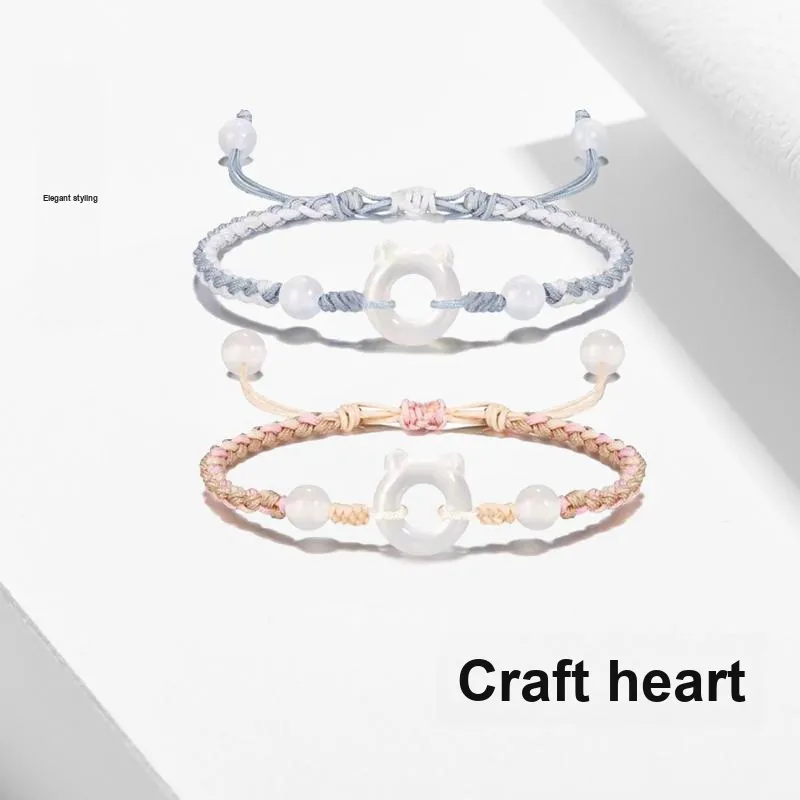 YUSHENGQING Colored Glaze Bracelets Unisex-4