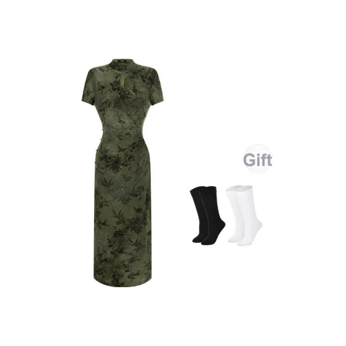 BSEVENI Короткое платье с короткими рукавами женское