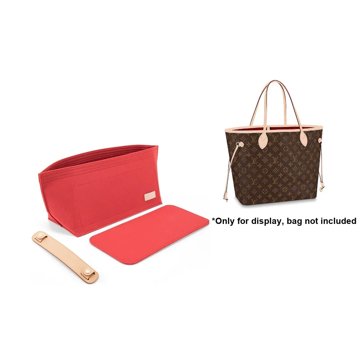 Ingenuity Handmade Felt Microfiber Bag Storage Liner Bag Stand Accessories Bag Strap Women's Multicolor