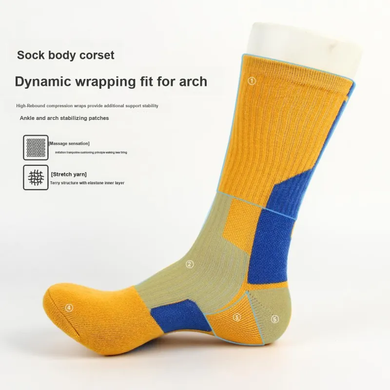H YXIANG Basketball Socks Men's 3 Pack-6