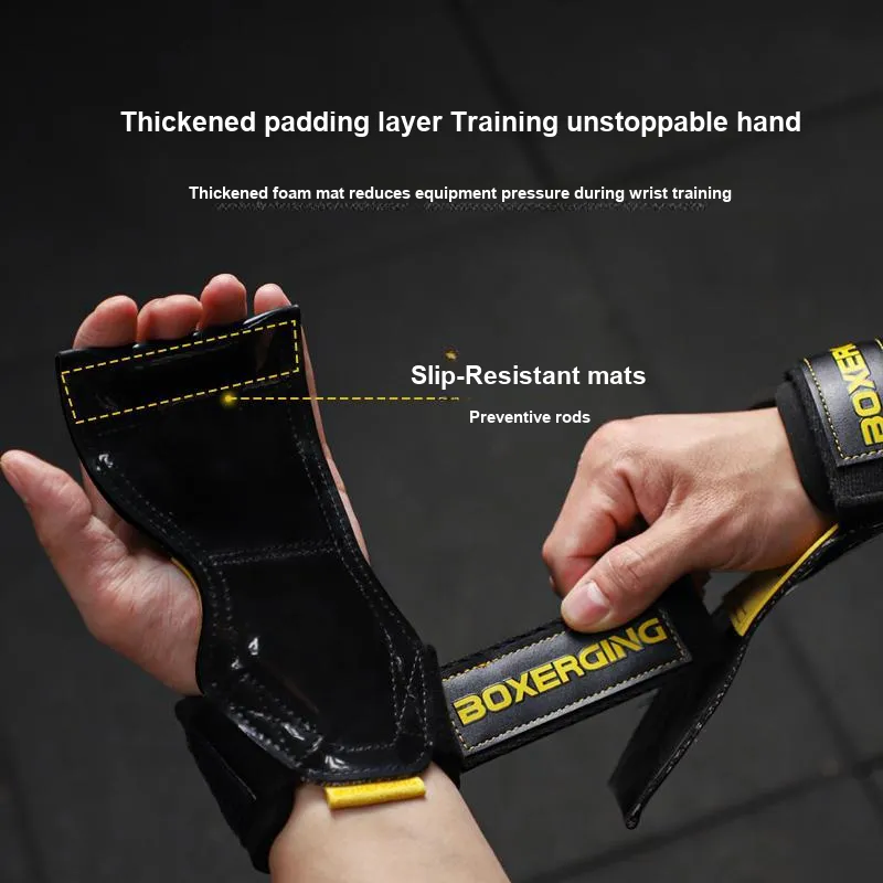 BOXERGING Weightlifting Belts / Gym Gloves Palm Protection-18
