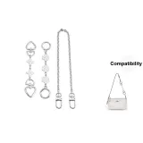 [White]Four-Leaf Clover+Camellia Extender Chain+40cm Decorative Chain Set