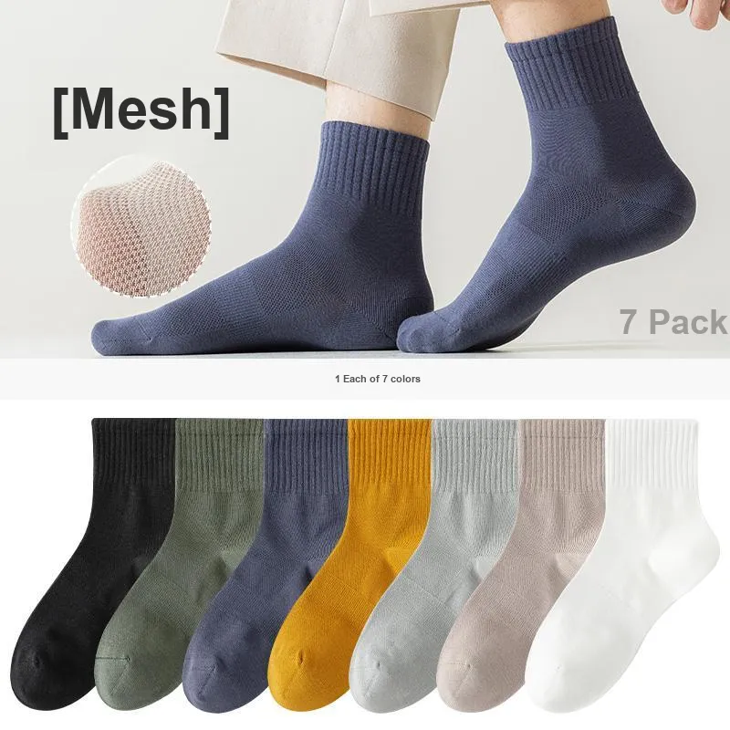 7 SEVFUN Mid Calf Socks Men's Combo Set-17