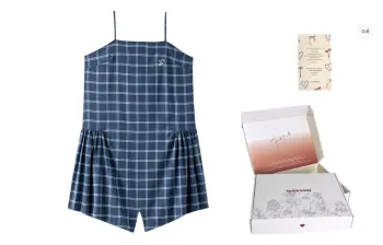 WANANNI Pajama Gift Box Women's Mountain Mist Blue