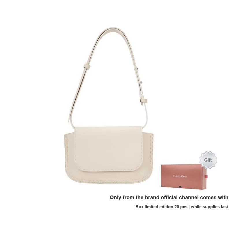 CALVIN KLEIN Synthetic Material Envelope Bag, Shoulder Bag Women's Ecru-5