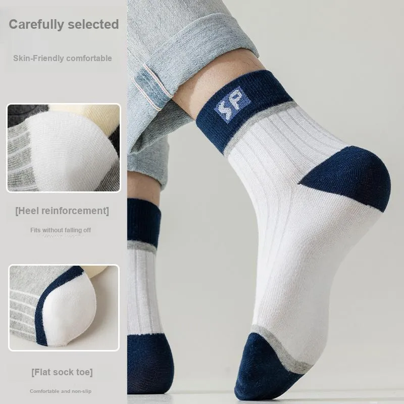 Master Mid Calf Socks Men's Shopping Bag 2 Pack-13