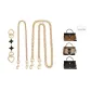 [Black Four-Leaf Clover Set of 3]Extender Chain 15cm+Decorative Chain 45cm+Crossbody Chain 110cm