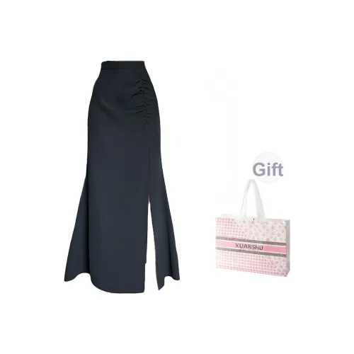 XUANSHU Повседневный Длинный Юбка Женские