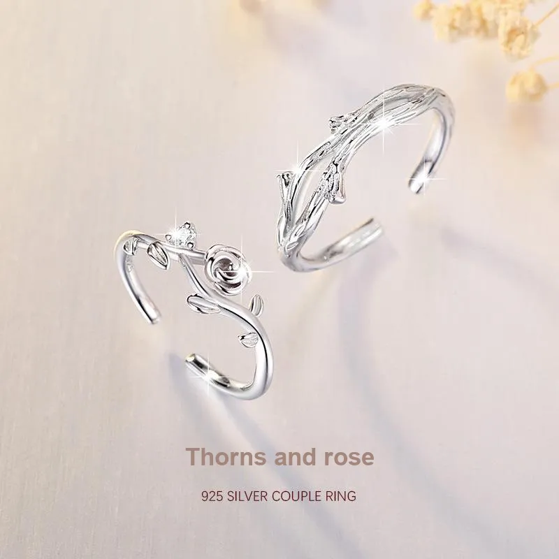 KEMLAIDA 925 Sterling Silver Rings Unisex-1