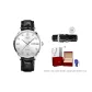 512 Stainless Steel White Dial Leather Strap