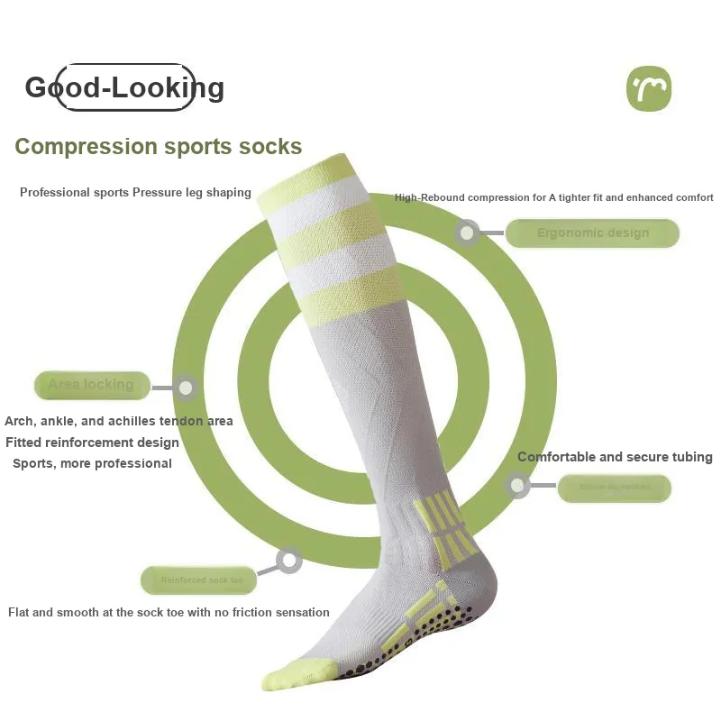 Temooues Knee High Socks Women's Combo Set-2