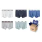 White+Navy Blue+Beige Gray+Blue+Gray (Box 5 Pack)