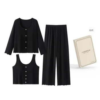 O'MESIK Pajama Set Women's Gift Box Set Black