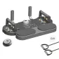 [Upgraded Chronograph Version]Flat Support+Push-Up 2-in-1+Resistance Band/Black Gray